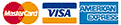 Visa, Mastercard, American Express